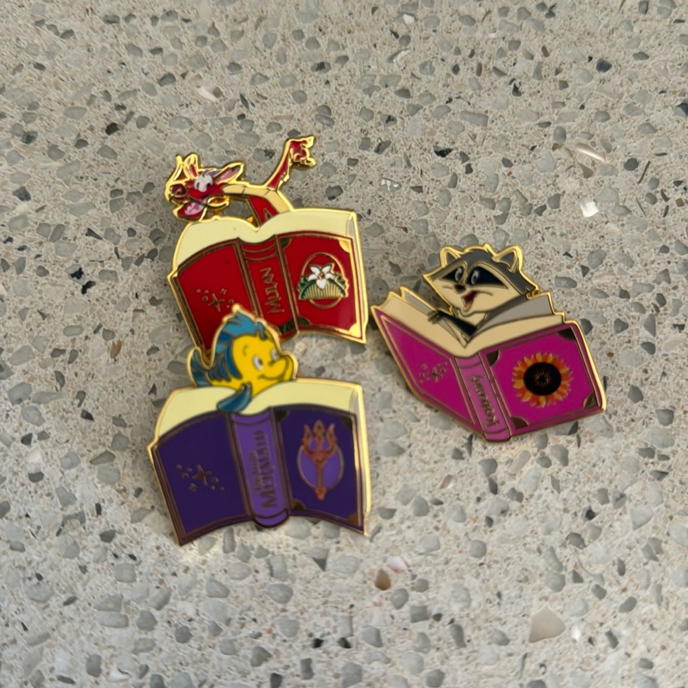 Disney book sidekick pin loungefly